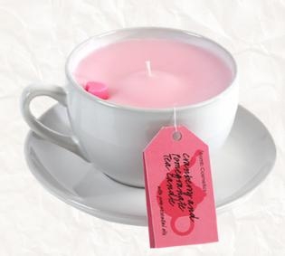 Cranberry & Pomegranate Herbal Tea Candle