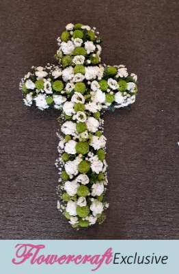 Green and White Cross