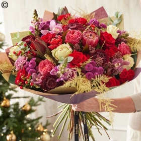 Christmas Florist Choice Exquisite Hand Tied