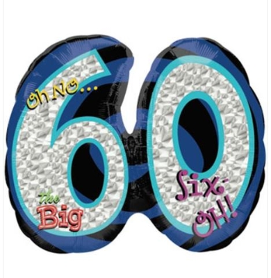 Oh No... 60th Birthday Balloon