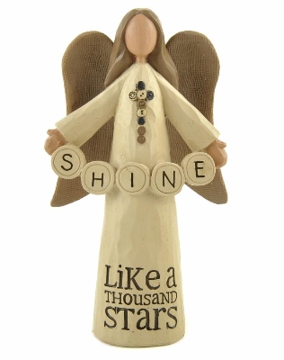 Shine Angel Standing Decoration