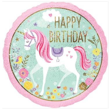 Magical Unicorn Birthday Balloon