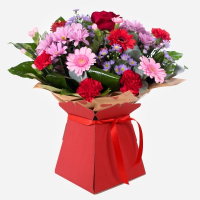 Florist Choice Mixed Valentines Handtied