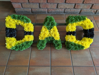 Jamaican Funeral Lettering