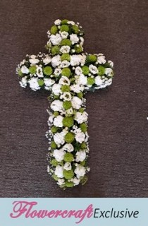 Green and White Cross