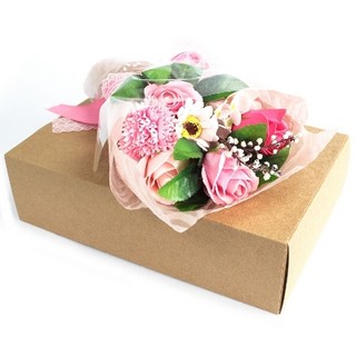 Pink Boxed Soap Flower Bouquet