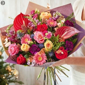 Christmas Florist Choice Luxury Hand Tied