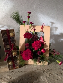 Christmas Window Box with Chocolates