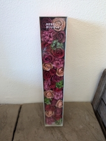 Extra Long Vintage Red Soap Flowers