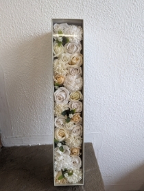 Extra Long White Soap Flowers