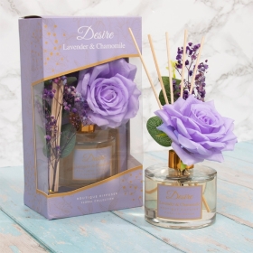 Lilac Floral Diffuser Set and Chocolates